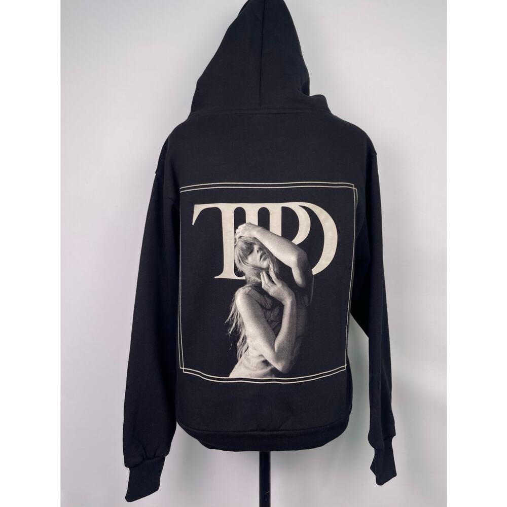 Taylor Swift The Tortured Poets Department Black Hoodie XS Official Merch - Picture 5 of 8